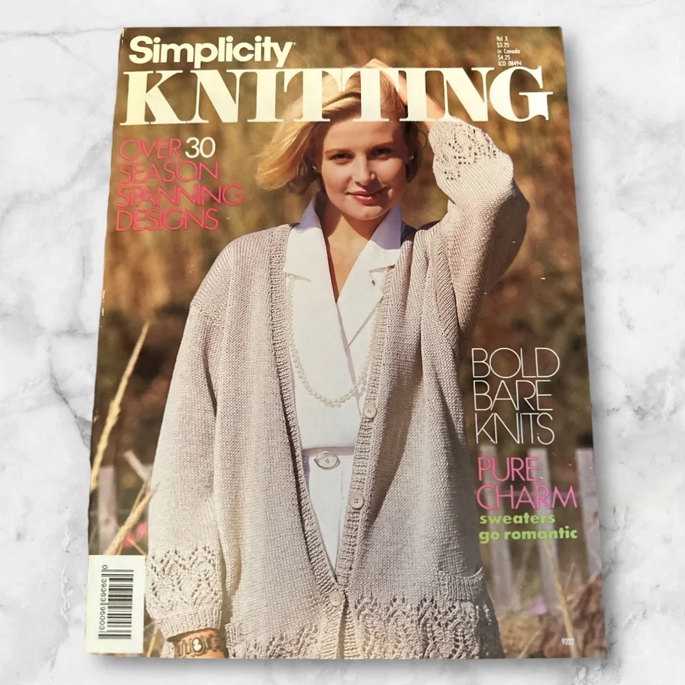 Vintage Simplicity Knitting magazine knitting and crochet patternslot of 3 1980’